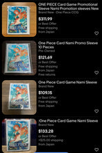 Load image into Gallery viewer, Nami ONE PIECE (DON!!) Card Sleeves (10pcs)
