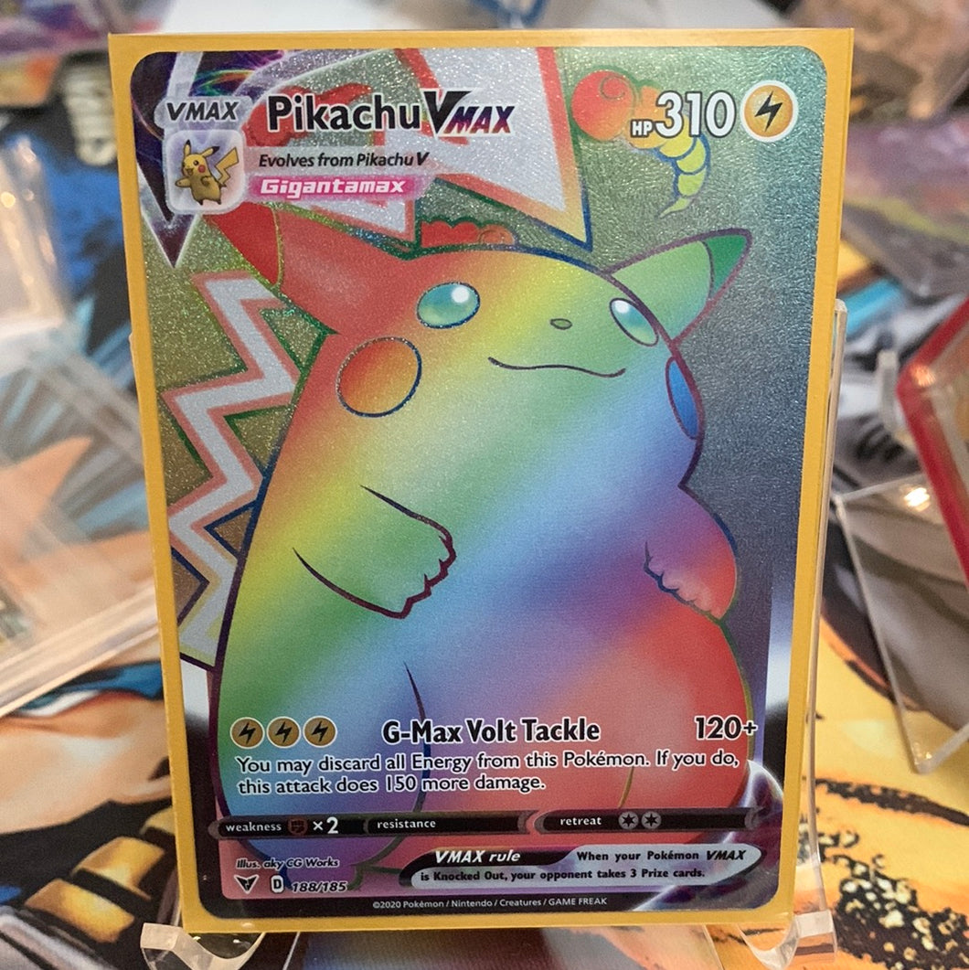 Vivid Voltage: Pikachu 188/185 (RAINBOW) - VMAX - Single