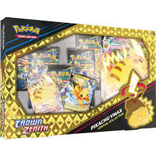 Crown Zenith Pikachu VMAX Collection Box x1 (5 packs + promo cards)