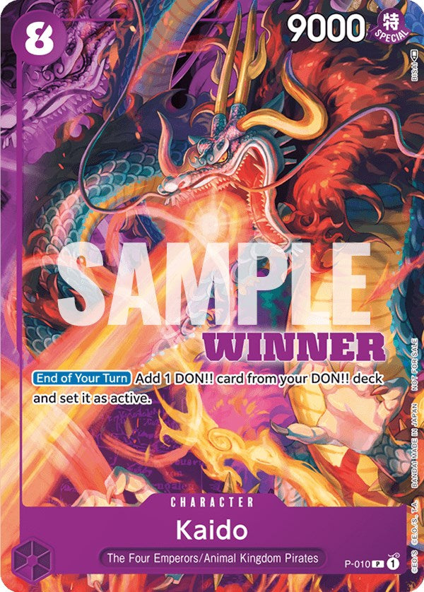 Kaido Tournament Pack Volume 1. WINNER Card - SINGLE