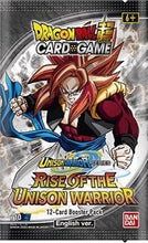 Load image into Gallery viewer, DBS: Rise of the Unison Warrior (1st edition) Booster Pack x1
